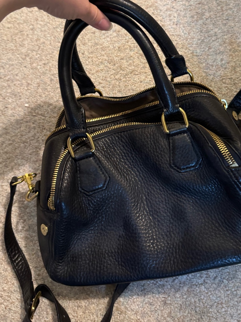 J.Crew black leather purse - Picture 2 of 7